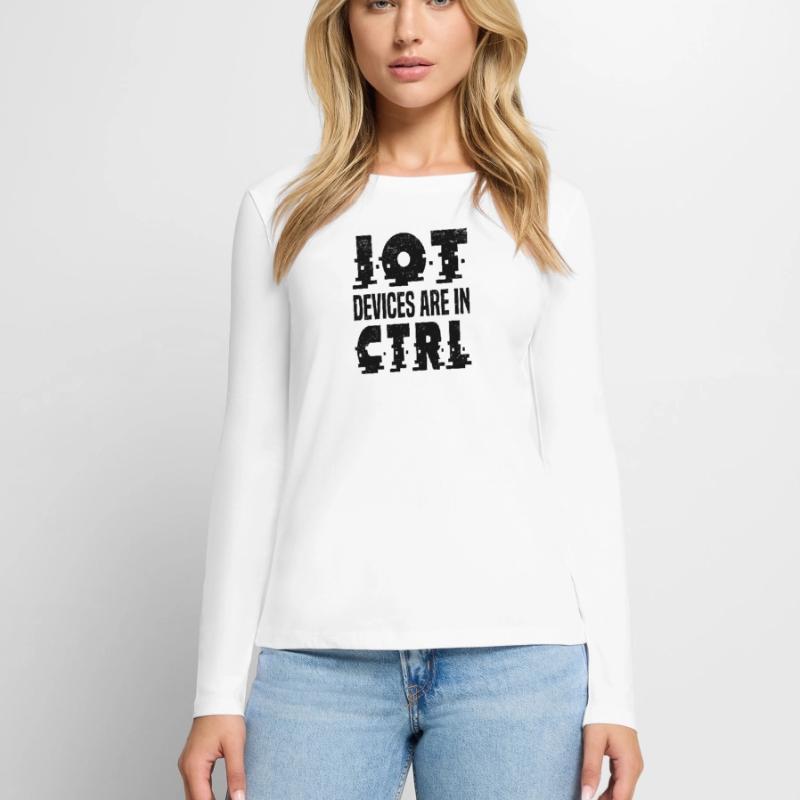 Internet Des Objets IOT Programmeur Admin IT T-shirt manches longues Premium bio Femme