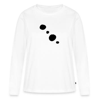 Formes Cercles Cercle Symbole - T-shirt manches longues Premium bio Femme - blanc - Devant - Julia (174cm)