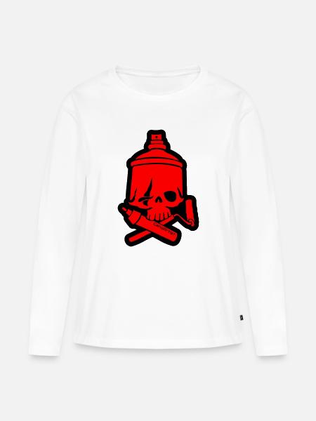 SkullCan Cano - Women's Premium Organic Long Sleeve Shirt - white