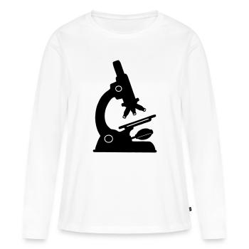 Laboratory microscope - Women's Premium Organic Long Sleeve Shirt - white - Front - Julia (174cm)