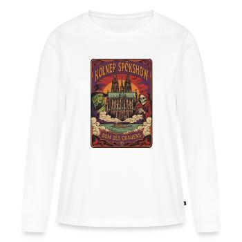 Cologne Spökshow Dom Grauen - T-shirt manches longues Premium bio Femme - blanc - Devant - Julia (174cm)