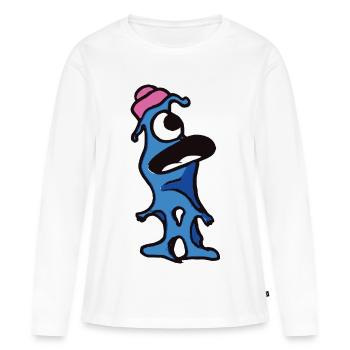 Horst extraterrestre - T-shirt manches longues Premium bio Femme - blanc - Devant - Julia (174cm)