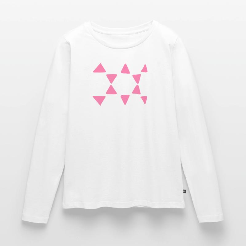 Triangular Pattern Triangular Shapes Women's Premium Organic Long Sleeve Shirt