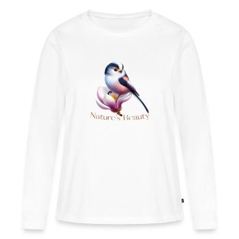 Meise Nature's Beauty - Women's Premium Organic Long Sleeve Shirt - white - Front - Julia (174cm)