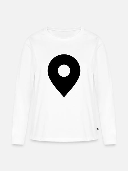 here - Frauen Premium Bio Langarmshirt - Weiß