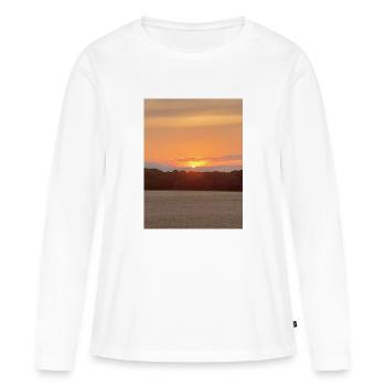 Sunset - Frauen Premium Bio Langarmshirt - Weiß - Vorne - Julia (174cm)