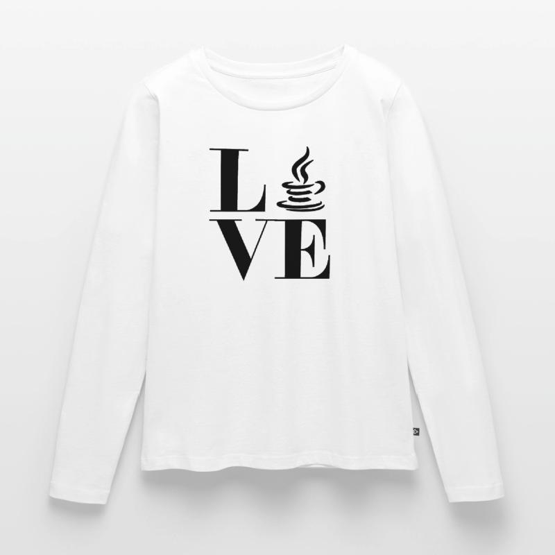 J'aime java T-shirt manches longues Premium bio Femme