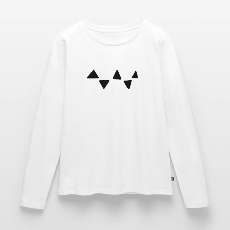 Triangular Pattern Triangular Shapes Women's Premium Organic Long Sleeve Shirt