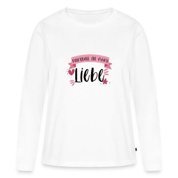 Paintball Paintballer Gotcha Liebe Geschenk - Frauen Premium Bio Langarmshirt - Weiß - Vorne - Julia (174cm)