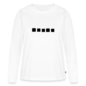 Square Square Icon Shapes - Women's Premium Organic Long Sleeve Shirt - white - Front - Julia (174cm)