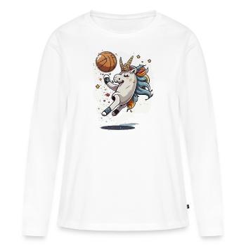 The Magical Hoops - Women's Premium Organic Long Sleeve Shirt - white - Front - Julia (174cm)