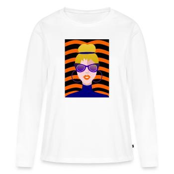 WIFE. DAUGHTER. ADOLESCENT. WOMEN'S DAY - Women's Premium Organic Long Sleeve Shirt - white - Front - Julia (174cm)