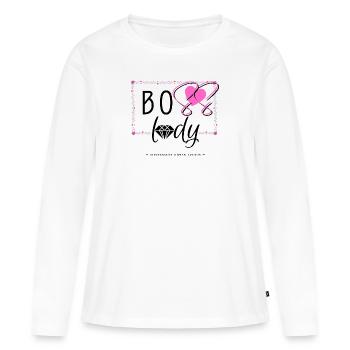 Chefin - Frauen Premium Bio Langarmshirt - Weiß - Vorne - Julia (174cm)