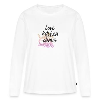 Kitchen chaos - Women's Premium Organic Long Sleeve Shirt - white - Front - Julia (174cm)