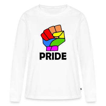 Pride - Frauen Premium Bio Langarmshirt - Weiß - Vorne - Julia (174cm)