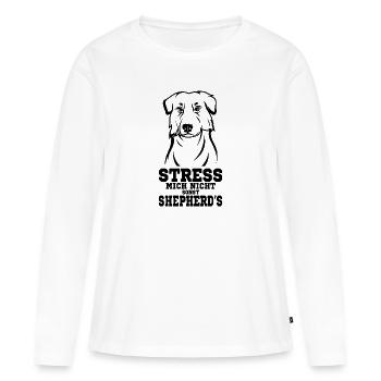 Australian Shepherd - Frauen Premium Bio Langarmshirt - Weiß - Vorne - Julia (174cm)