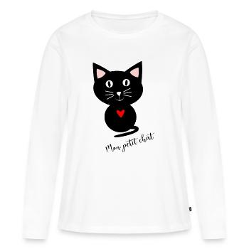 anniversaire. anniversaire décennie. humour. drôle - T-shirt manches longues Premium bio Femme - blanc - Devant - Julia (174cm)