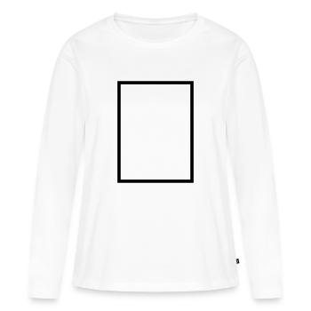 Rectangle - Women's Premium Organic Long Sleeve Shirt - white - Front - Julia (174cm)