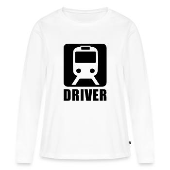 U-Bahn Driver - Frauen Premium Bio Langarmshirt - Weiß - Vorne - Julia (174cm)