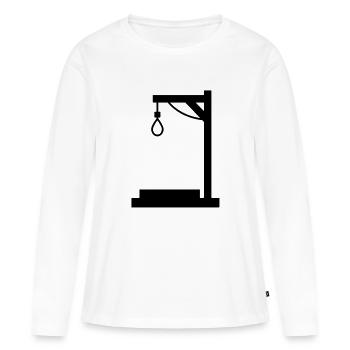 galgen___f1 - T-shirt manches longues Premium bio Femme - blanc - Devant - Julia (174cm)