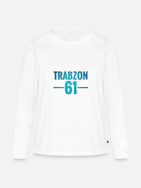 Trabzon 61 Logo - Frauen Premium Bio Langarmshirt - Weiß