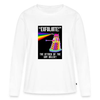 Dr Who - Women's Premium Organic Long Sleeve Shirt - white - Front - Julia (174cm)