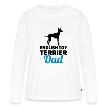 English Toy Terrier - Women's Premium Organic Long Sleeve Shirt - white - Front - Julia (174cm)