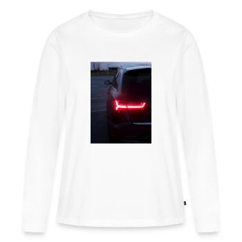 A6 Avant tail lights - T-shirt manches longues Premium bio Femme - blanc - Devant - Julia (174cm)