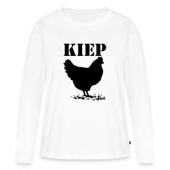 Kippen, Huhn, Brabant Dialekt - Frauen Premium Bio Langarmshirt - Weiß - Vorne - Julia (174cm)