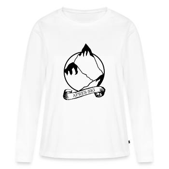 Apres Ski - Frauen Premium Bio Langarmshirt - Weiß - Vorne - Julia (174cm)