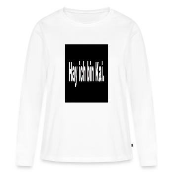 Hay Kai - Frauen Premium Bio Langarmshirt - Weiß - Vorne - Julia (174cm)