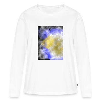 Univers - T-shirt manches longues Premium bio Femme - blanc - Devant - Julia (174cm)
