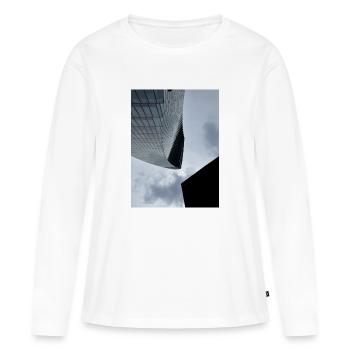 Skyscraper - Frauen Premium Bio Langarmshirt - Weiß - Vorne - Julia (174cm)