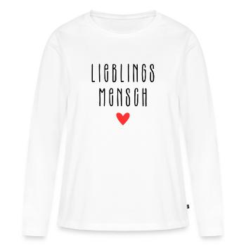 Favorite person - Women's Premium Organic Long Sleeve Shirt - white - Front - Julia (174cm)