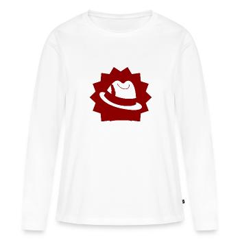 Hat - Women's Premium Organic Long Sleeve Shirt - white - Front - Julia (174cm)