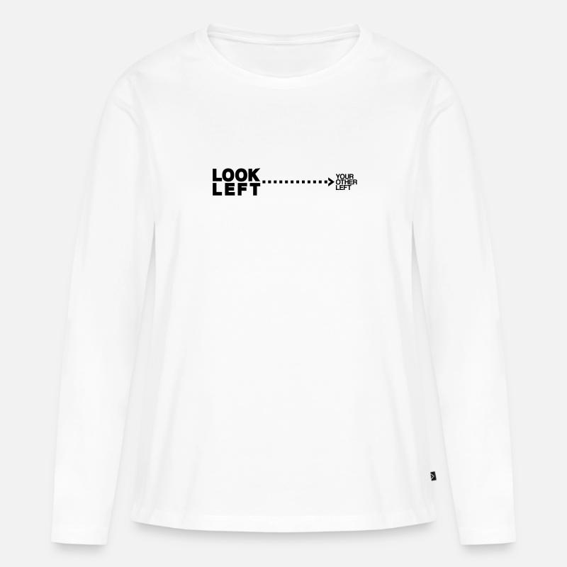 Geek - Frauen Premium Bio Langarmshirt - Weiß