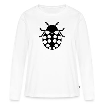 Ladybug - Women's Premium Organic Long Sleeve Shirt - white - Front - Julia (174cm)