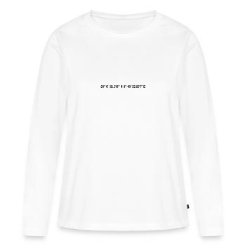 Frankfurt am Main coordinates - Women's Premium Organic Long Sleeve Shirt - white - Front - Julia (174cm)