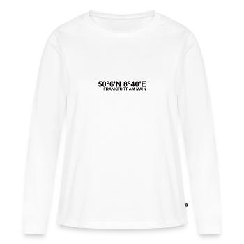 Frankfurt am Main coordinates - Women's Premium Organic Long Sleeve Shirt - white - Front - Julia (174cm)