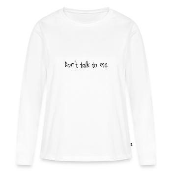 Citations - T-shirt manches longues Premium bio Femme - blanc - Devant - Julia (174cm)