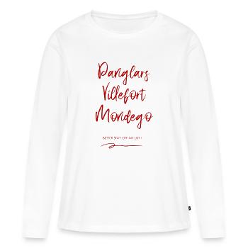 Danglars Villefort Mondego - Frauen Premium Bio Langarmshirt - Weiß - Vorne - Julia (174cm)