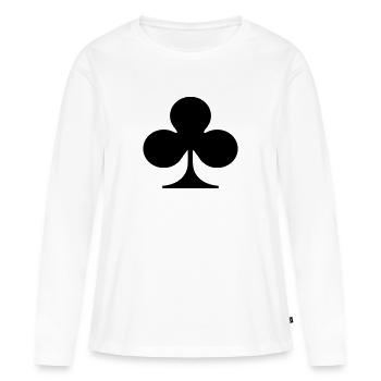 Karten - Frauen Premium Bio Langarmshirt - Weiß - Vorne - Julia (174cm)