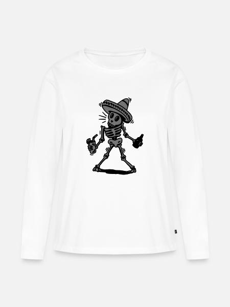 tequila - Frauen Premium Bio Langarmshirt - Weiß