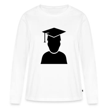 Student Diploma 1 - Women's Premium Organic Long Sleeve Shirt - white - Front - Julia (174cm)