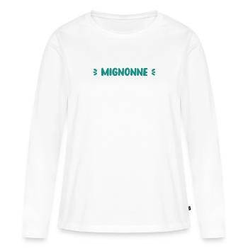 Cute - Women's Premium Organic Long Sleeve Shirt - white - Front - Julia (174cm)