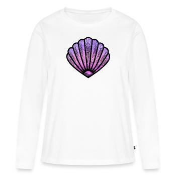 Shell - Women's Premium Organic Long Sleeve Shirt - white - Front - Julia (174cm)