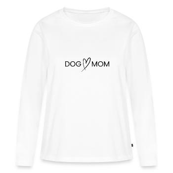 liebevolles Geschenk für Die Hundemama Dog Mom - Frauen Premium Bio Langarmshirt - Weiß - Vorne - Julia (174cm)