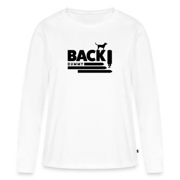 Back! - Women's Premium Organic Long Sleeve Shirt - white - Front - Julia (174cm)