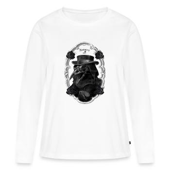 Alchemy England Mort Noire - T-shirt manches longues Premium bio Femme - blanc - Devant - Julia (174cm)