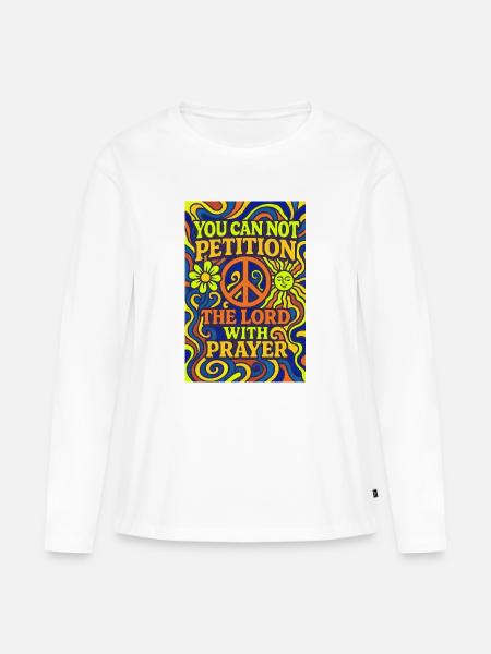 Prayer 4 - Frauen Premium Bio Langarmshirt - Weiß